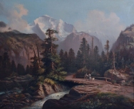 Gottfried Stähly-Rychen, Blick ins Lauterbrunnental und auf die Jungfrau